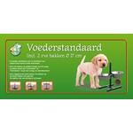 Boon H-standaard met RVS bakken, 17 cm.