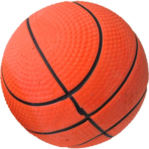 Boon hondenspeelgoed drijvende spons basketbal, 9 cm.