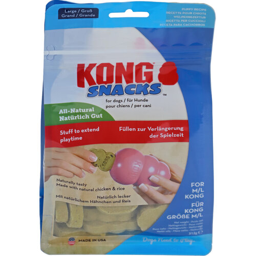 Kong Kong hond Puppy Snacks kip/rijst, large 312 gram.