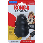 Kong Kong hond Extreme rubber medium, zwart.