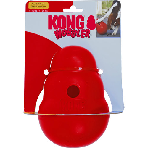 Kong Kong hond Wobbler rood, small.