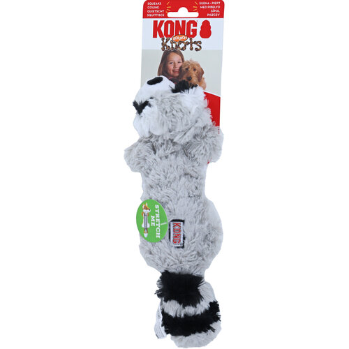 Kong Kong hond Knots Scrunch wasbeer, S/M.