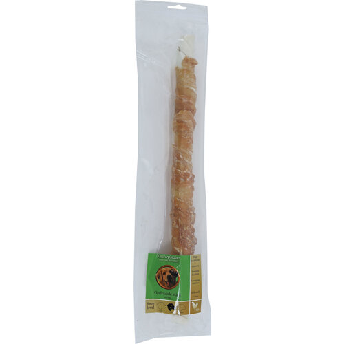 Boony Natuurlijke Snacks Boon Natuurlijke Snack kip, gedraaide stick met kip 40 cm, zak a 1 stuk.