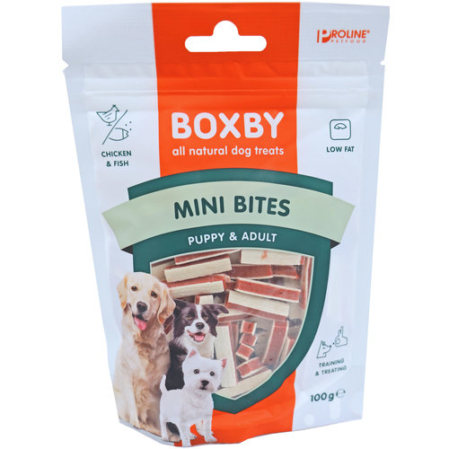 Proline Proline Boxby puppy snacks mini bites, 100 gram.