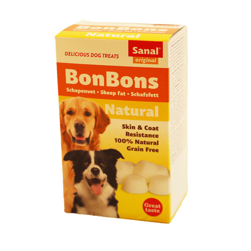 Sanal Sanal hond bonbons schapenvet natural, 150 gram.