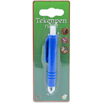 Boon tekenpen kunststof blauw, 9 cm.