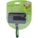 Boon vachtverzorging hond hondenborstel slicker soft easy clean, medium.
