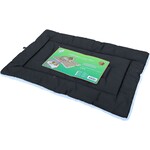 Boon ligkussen Cozy Duo antraciet/wit, 88x55 cm.