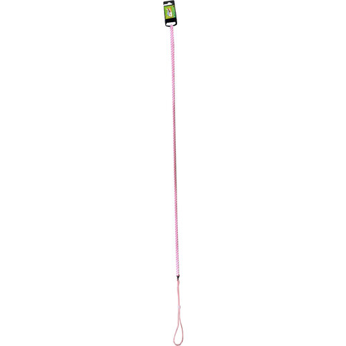 Boon Dog fashion Boon Dog fashion nylon showlijn 0.8 cm x 130 cm geblokt, roze.