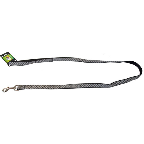 Boon Dog fashion Boon Dog fashion lijn nylon 20 mm x 130 cm, ruit zwart.