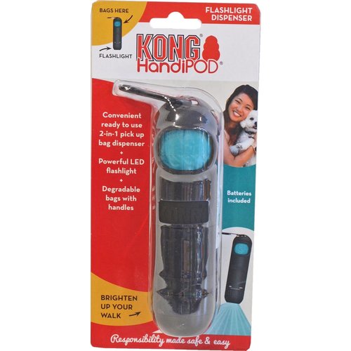 Kong Kong hond Handipod, flashlight dispenser.