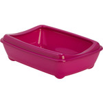 Moderna Moderna plastic kittenbak met rand 42 cm, hot pink.