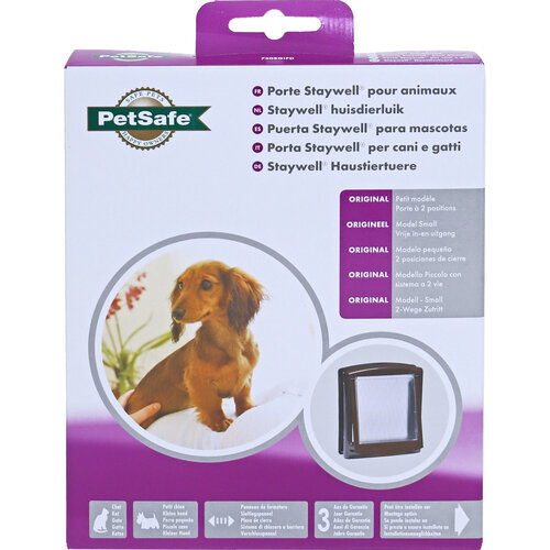 PetSafe PetSafe kattendeur 730, bruin/transparant.