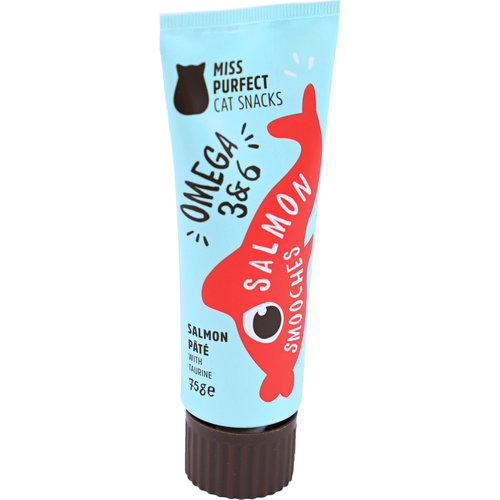 Miss Purfect Miss Purfect cat snacks salmon paté met taurine tube, 75 gram.