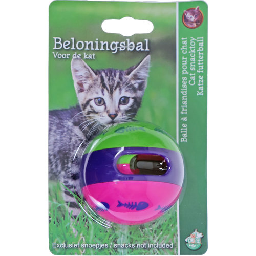 Boon beloningsbal kat op blister, Ø 6 cm.