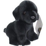 Boony "Natural Decoration" Boony Natural Decoration labrador pluche zittend zwart, 20 cm.