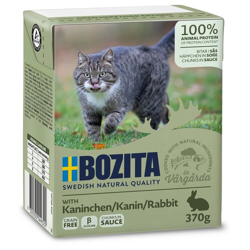 Bozita Bozita Tetra Feline Konijn chunks in sauce 370 gr.