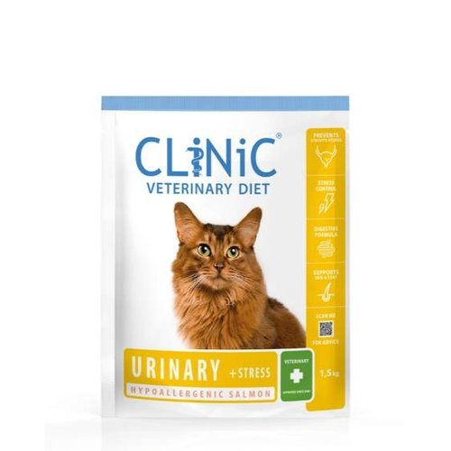 Clinic CLiNiC Cat Urinary + Stress Salmon 1,5 kg.