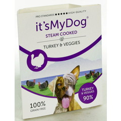 it's My Dog it's My Dog Steam Cooked Turkey & Veggies  395 gr.