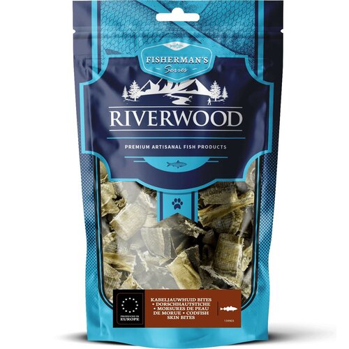 Riverwood RW Fisherman Kabeljauwhuid Bites 100 gr.