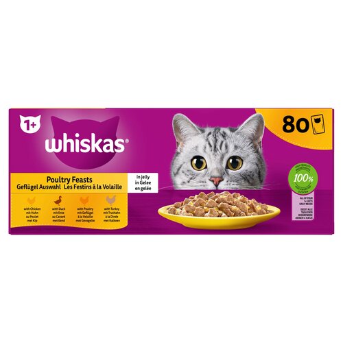 Whiskas Whiskas 80-P Gevogelte In Gelei 80 st.