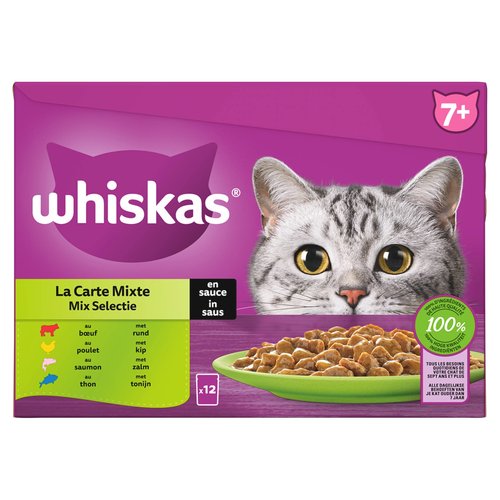 Whiskas Whiskas MP 7+ Mix in Saus 12x85 gr.