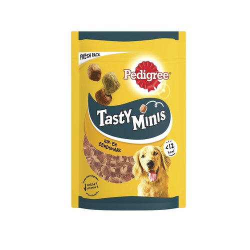 Pedigree Ped.Tasty minis Kip & Eend 130 gr.