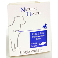 Natural Health Voer NH Dog Steamed P&S Fish & Rice 395 gr.