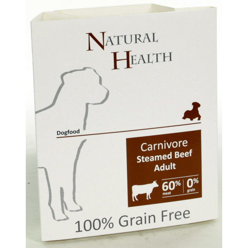 Natural Health Voer NH Dog Steamed Carnivore Beef 395 gr.