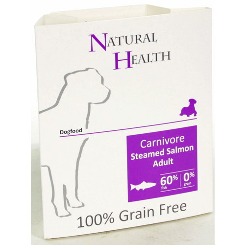 Natural Health Voer NH Dog Steamed Carnivore Salmon 395 gr.