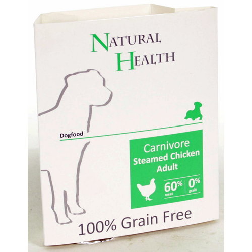 Natural Health Voer NH Dog Steamed Carnivore Chicken 395 gr.