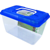 Boon Boon aquarium plastic met blauwe deksel, 3,8 liter.