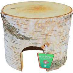 Knaagdier berkenhuis rond medium, 14 cm.