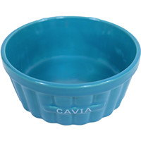 Boon cavia eetbak steen ribbel blauw, 12 cm.