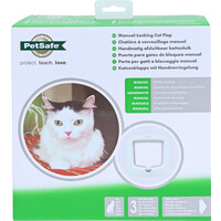 PetSafe PetSafe kattendeur 4-lock, wit. PPA19-16732