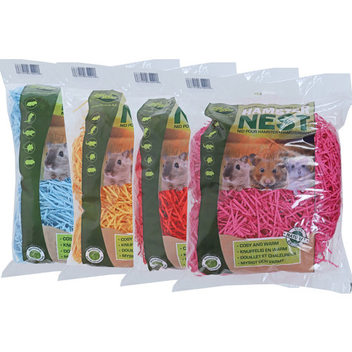 Zoobest Zoobest hamsternest papier assorti, 100 gram.