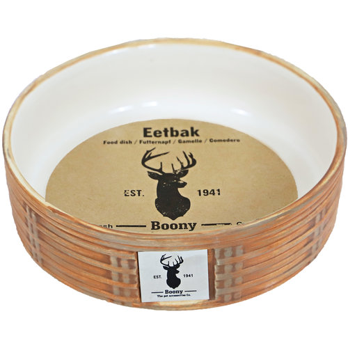 Boony "Est 1941" Boony "Est 1941" eetbak steen wicker sand, 16 cm.