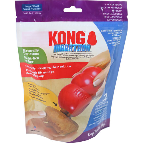 Kong Kong hond Marathon snacks kip large, pak a 2 stuks.