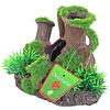 Boon aqua deco Boon Aqua Deco ornament polyresin amphoras met gras en mos, 12.5x9.5 cm.