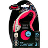 Flexi flexi rollijn NEW COMFORT cord XS rood, 3 meter.