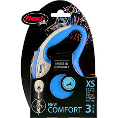 Flexi flexi rollijn NEW COMFORT cord XS blauw, 3 meter.
