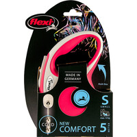 Flexi flexi rollijn NEW COMFORT cord S rood, 5 meter.