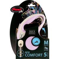 Flexi flexi rollijn NEW COMFORT cord M rose, 5 meter.