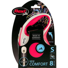 Flexi flexi rollijn NEW COMFORT cord S rood, 8 meter.