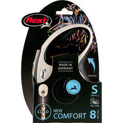 Flexi flexi rollijn NEW COMFORT cord S zwart, 8 meter.