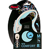 Flexi flexi rollijn NEW COMFORT cord M lichtblauw, 8 meter.