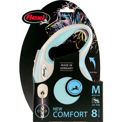 Flexi flexi rollijn NEW COMFORT cord M lichtblauw, 8 meter.