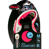 Flexi flexi rollijn NEW COMFORT cord M rood, 8 meter.
