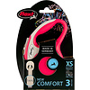 Flexi flexi rollijn NEW COMFORT tape XS rood, 3 meter.
