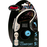 Flexi flexi rollijn NEW COMFORT tape S zwart, 5 meter.